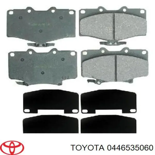 Compre 0446535060 Toyota Sapatas do freio dianteiras de disco