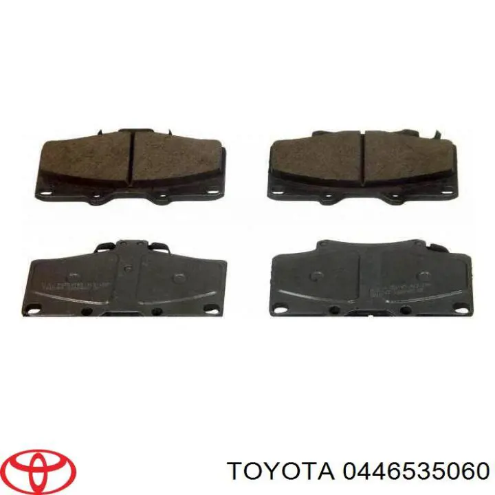0446535060 Toyota Sapatas do freio dianteiras de disco
