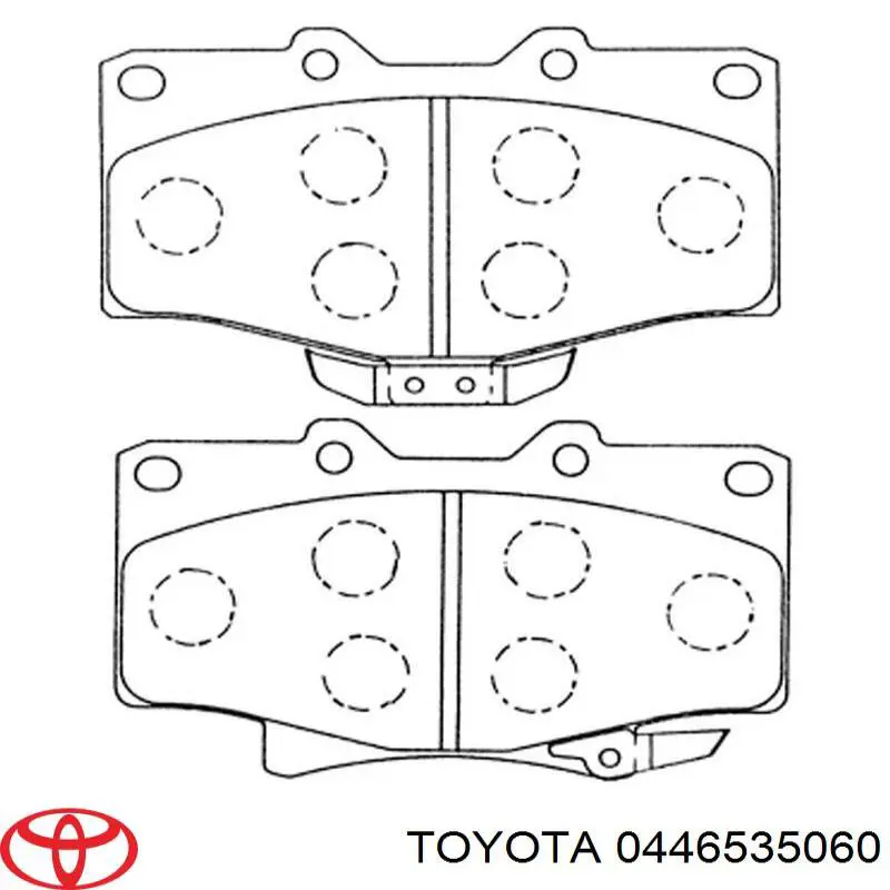0446535060 Toyota Sapatas do freio dianteiras de disco