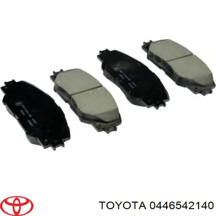 0446542140 Toyota Sapatas do freio dianteiras de disco