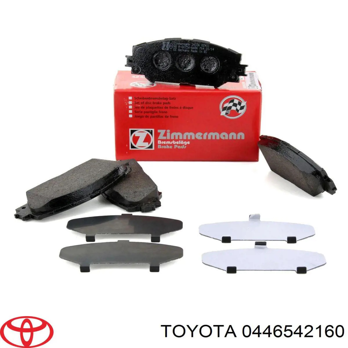 Sapatas do freio dianteiras de disco Toyota 0446542160 preço, a partir de 31,44 USD