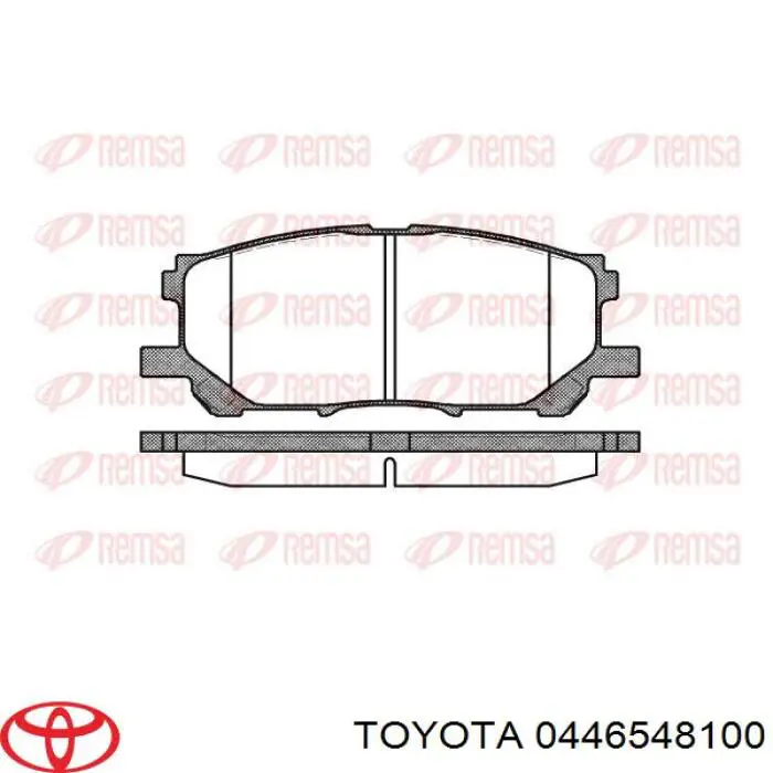 Compre 0446548100 Toyota Sapatas do freio dianteiras de disco