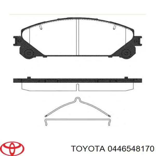 0446548170 Toyota Sapatas do freio dianteiras de disco