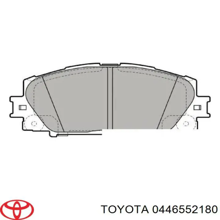 0446552180 Toyota Sapatas do freio dianteiras de disco