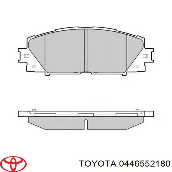 Compre 0446552180 Toyota Sapatas do freio dianteiras de disco