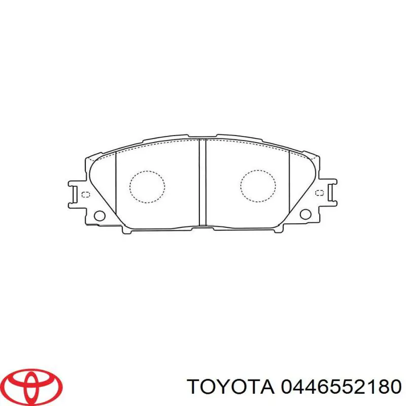 Sapatas do freio dianteiras de disco 0446552180 Toyota