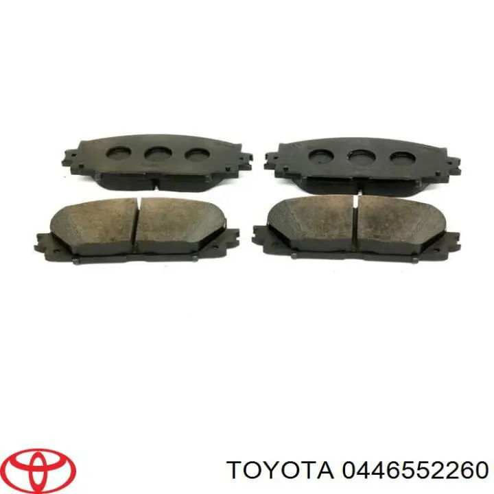0446552260 Toyota Sapatas do freio dianteiras de disco