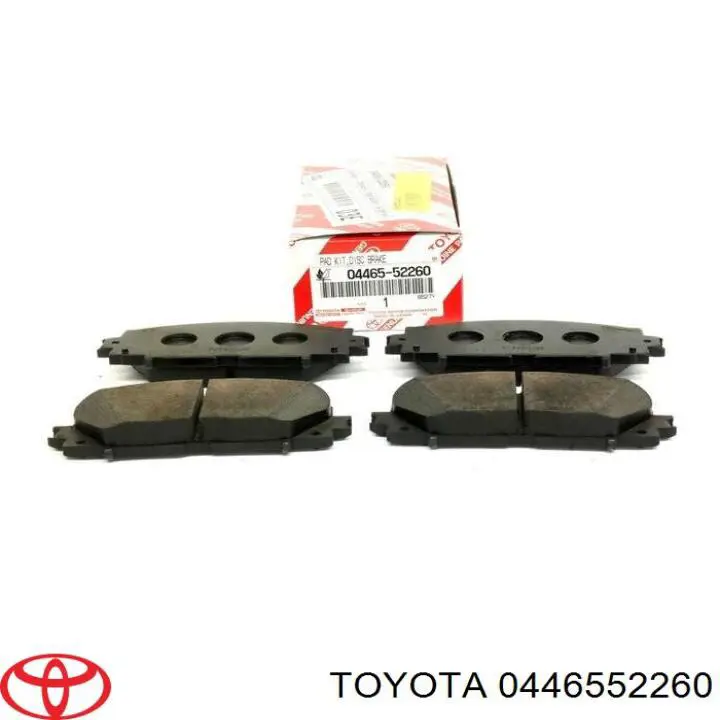 Sapatas do freio dianteiras de disco Toyota 0446552260 preço, a partir de 32,44 USD