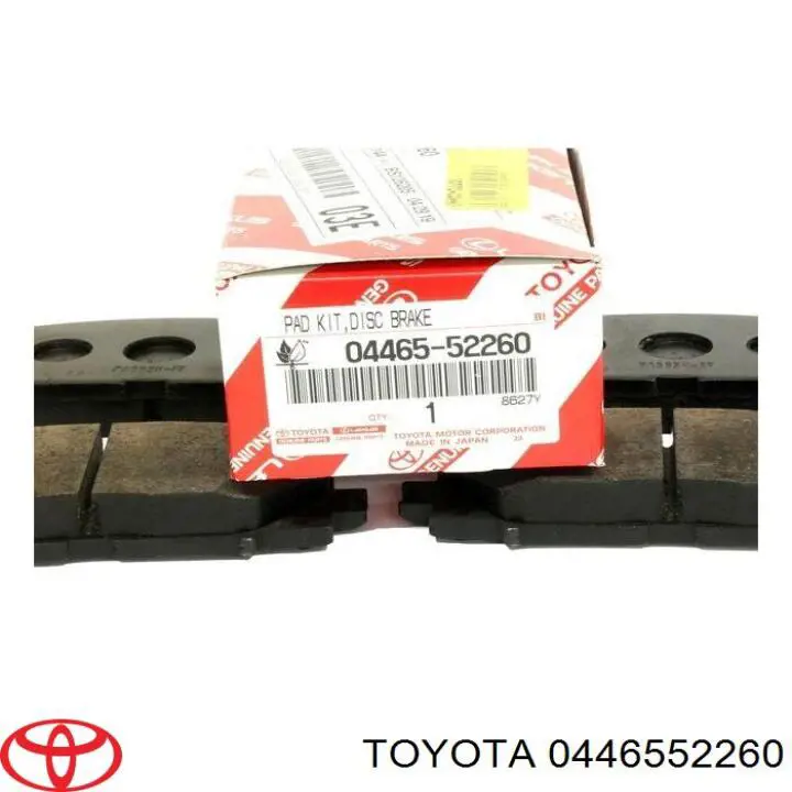 Compre 0446552260 Toyota Sapatas do freio dianteiras de disco