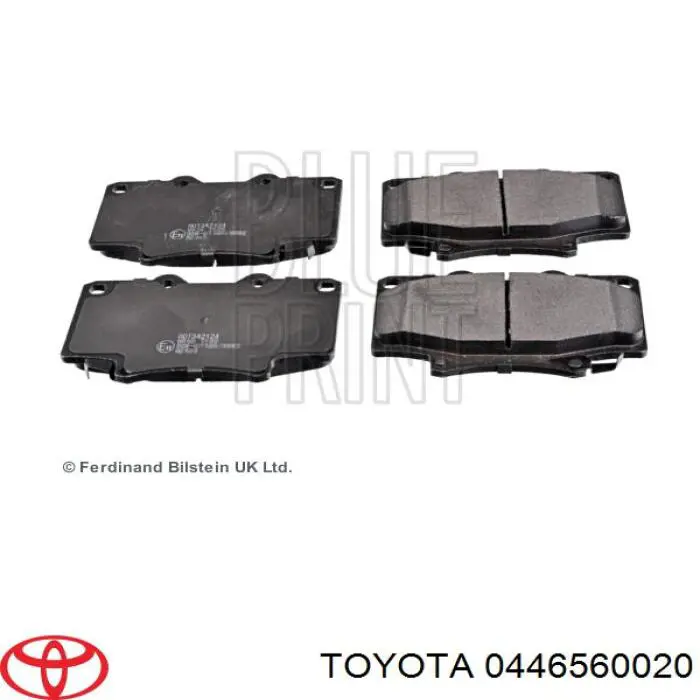 Sapatas do freio dianteiras de disco Toyota 0446560020 preço, a partir de 35,04 USD