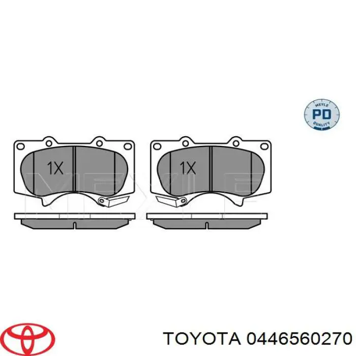 0446560270 Toyota Sapatas do freio dianteiras de disco