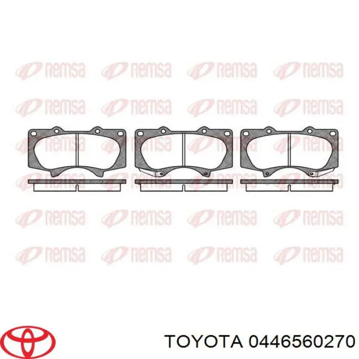 Sapatas do freio dianteiras de disco Toyota 0446560270 preço, a partir de 33,02 USD
