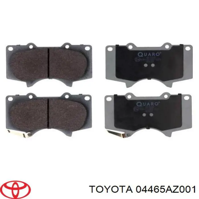 Sapatas do freio dianteiras de disco Toyota 04465AZ001 preço, a partir de 22,70 USD
