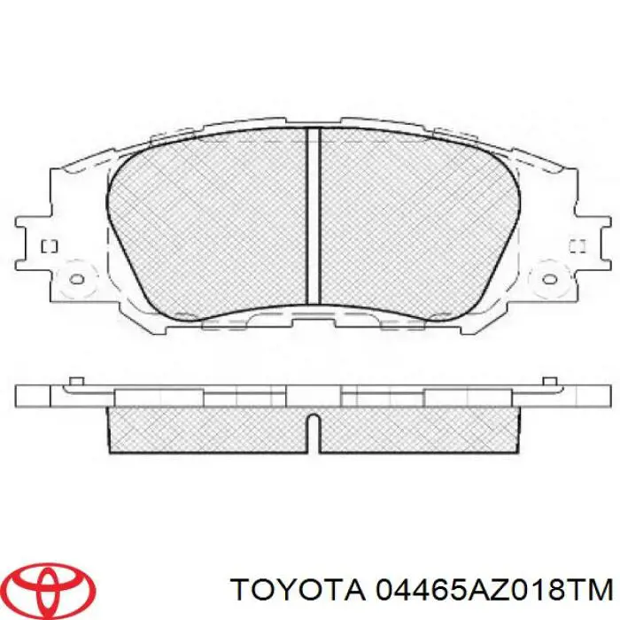 Sapatas do freio dianteiras de disco Toyota 04465AZ018TM preço, a partir de 26,70 USD
