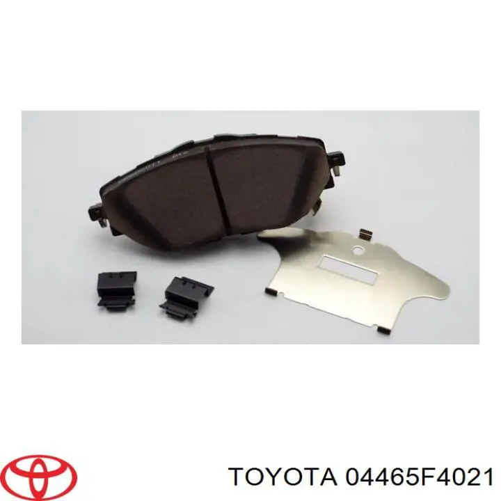 04465F4021 Toyota Sapatas do freio dianteiras de disco
