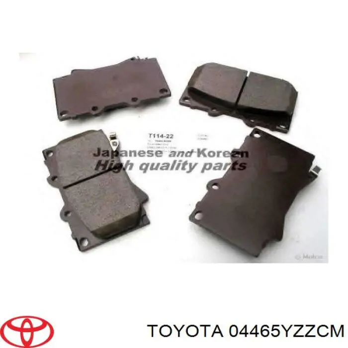 Compre 04465YZZCM Toyota Sapatas do freio dianteiras de disco