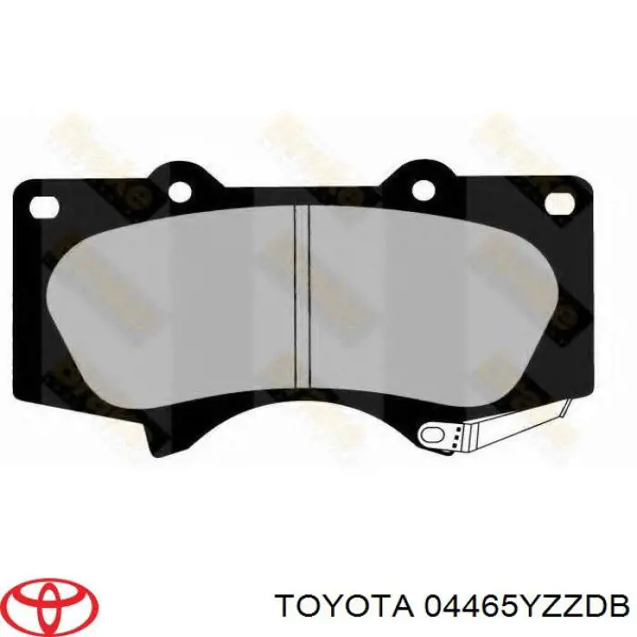 Compre 04465YZZDB Toyota Sapatas do freio dianteiras de disco