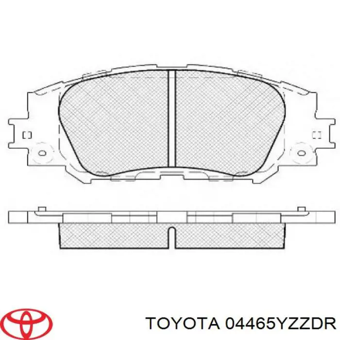 Compre 04465YZZDR Toyota Sapatas do freio dianteiras de disco