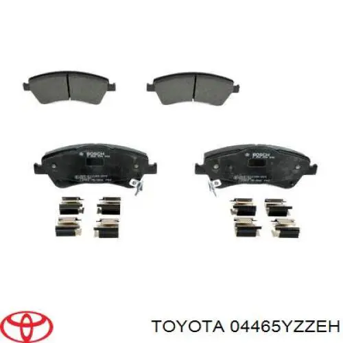 Sapatas do freio dianteiras de disco Toyota 04465YZZEH preço, a partir de 38,71 USD