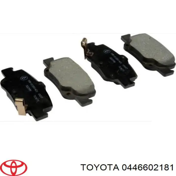 0446602181 Toyota Sapatas do freio traseiras de disco