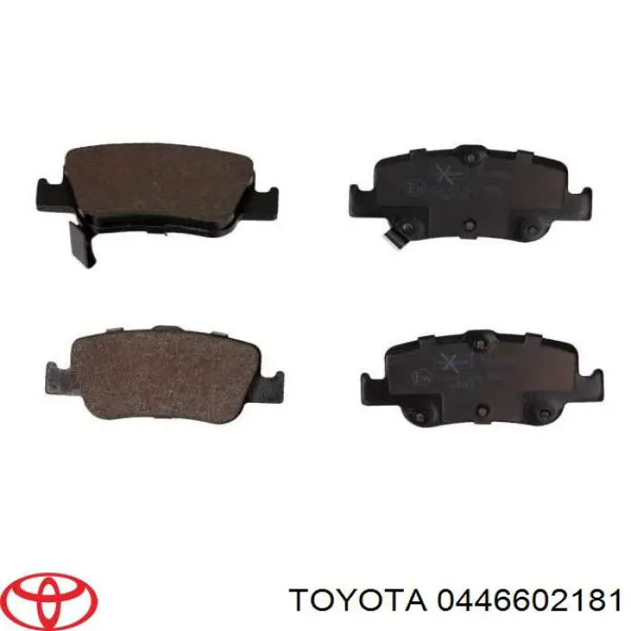 Sapatas do freio traseiras de disco Toyota 0446602181 preço, a partir de 73,67 USD