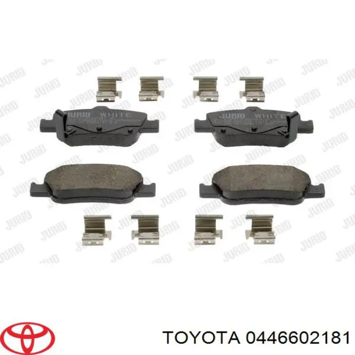 Compre 0446602181 Toyota Sapatas do freio traseiras de disco