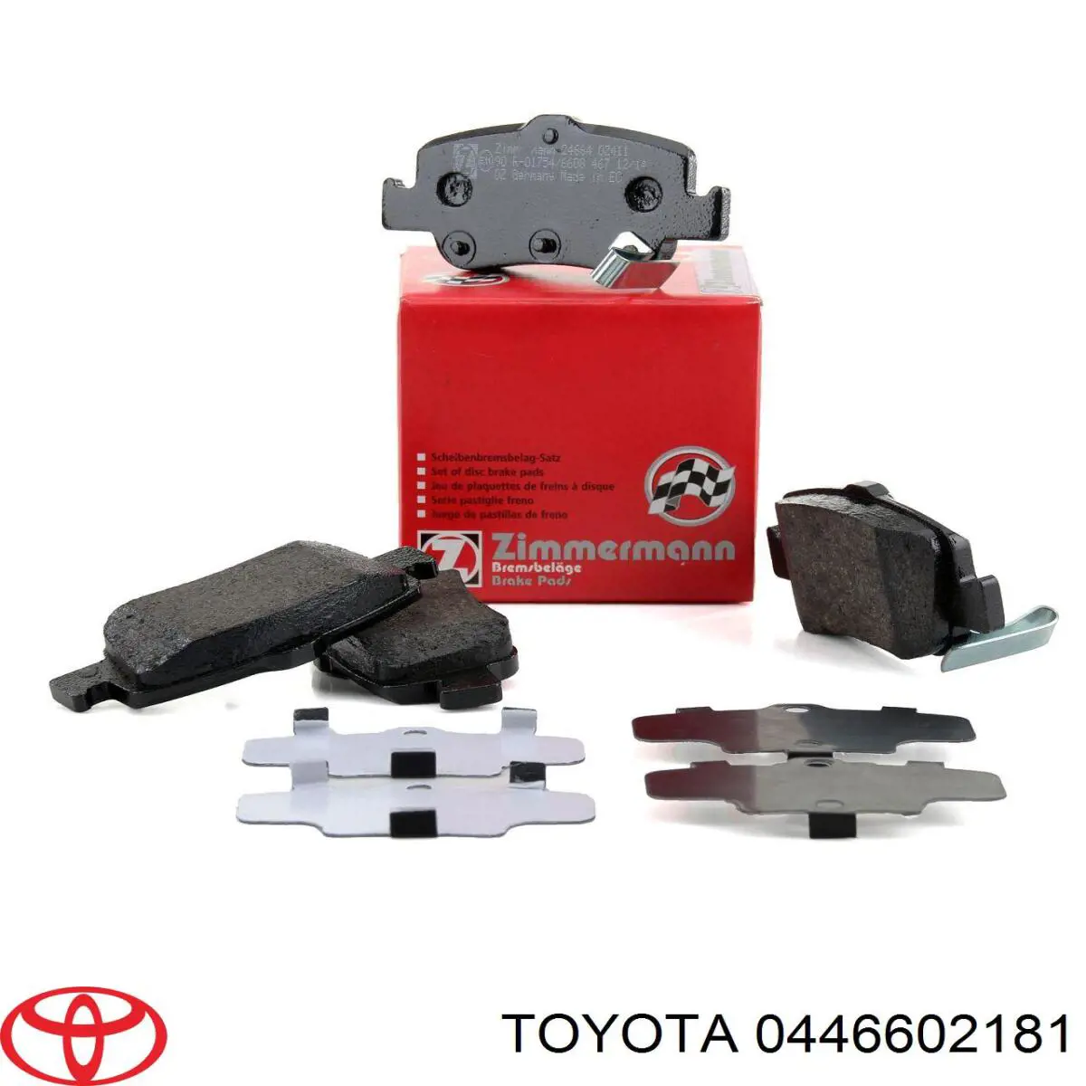Sapatas do freio traseiras de disco 0446602181 Toyota