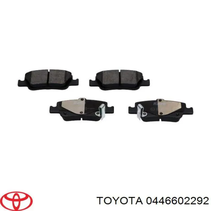 Compre 0446602292 Toyota Sapatas do freio traseiras de disco
