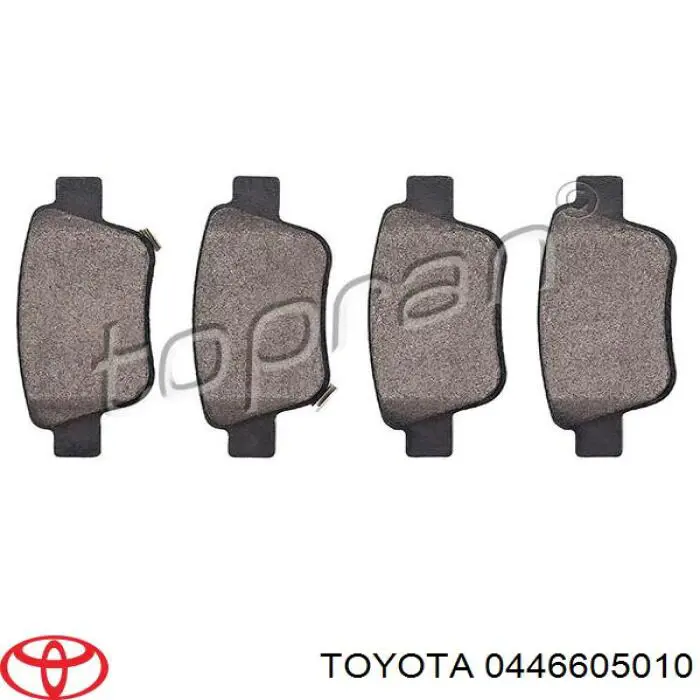 Compre 0446605010 Toyota Sapatas do freio traseiras de disco