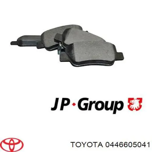 Sapatas do freio traseiras de disco Toyota 0446605041 preço, a partir de 25,26 EUR