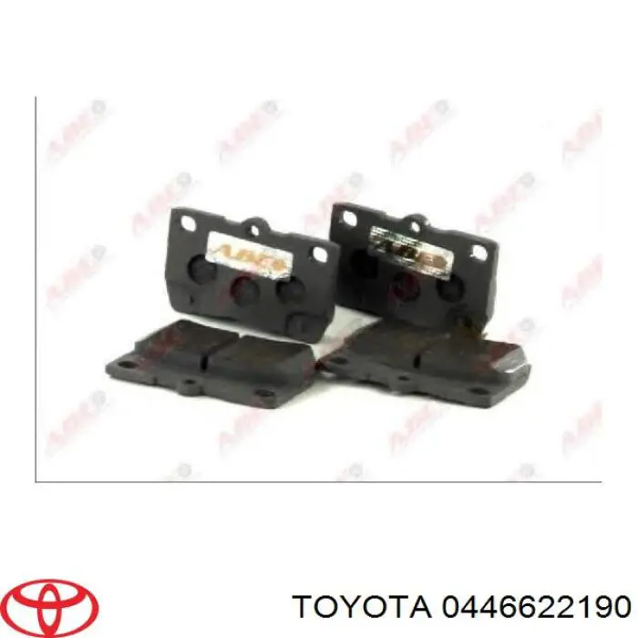 Compre 0446622190 Toyota Sapatas do freio traseiras de disco