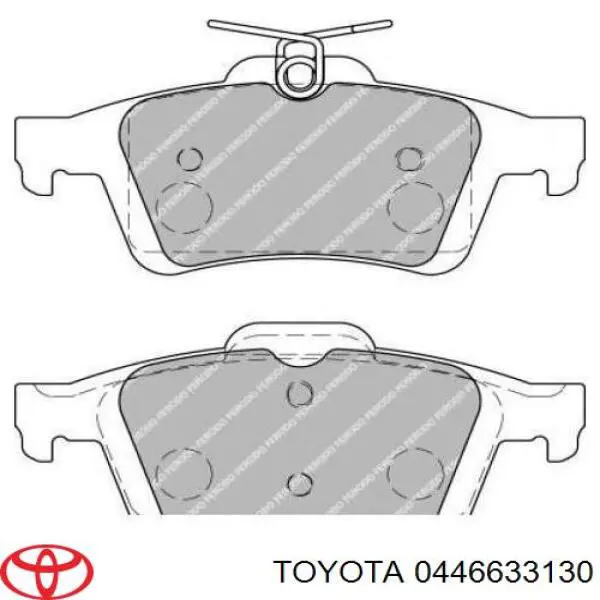 Compre 0446633130 Toyota Sapatas do freio traseiras de disco
