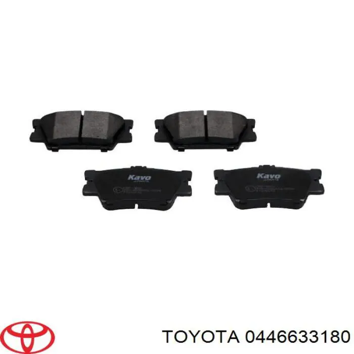 Sapatas do freio traseiras de disco Toyota 0446633180 preço, a partir de 24,94 USD