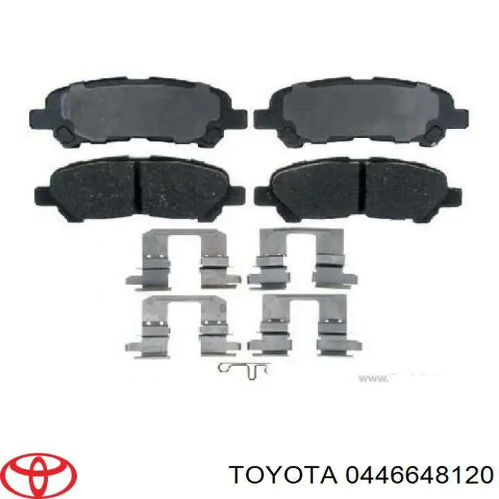 Sapatas do freio traseiras de disco Toyota 0446648120 preço, a partir de 53,79 USD