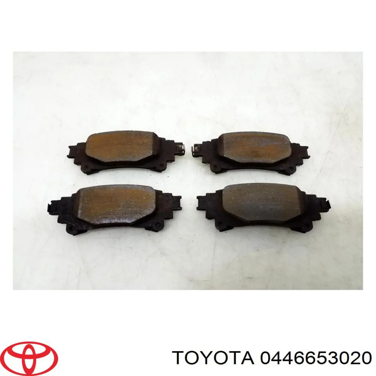 0446653020 Toyota Sapatas do freio traseiras de disco