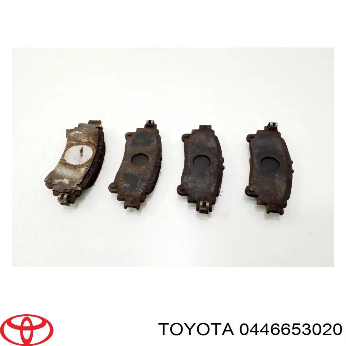 0446653020 Toyota Sapatas do freio traseiras de disco