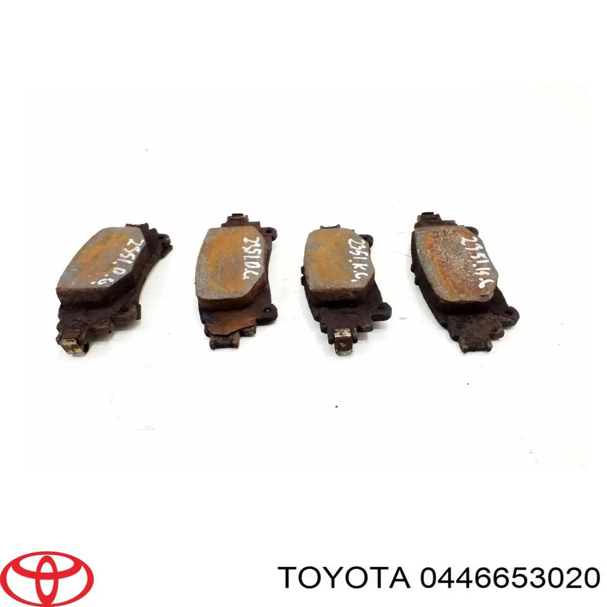 Sapatas do freio traseiras de disco Toyota 0446653020 preço, a partir de 28,36 USD