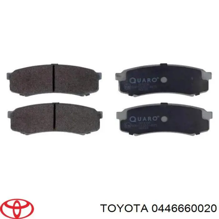 Compre 0446660020 Toyota Sapatas do freio traseiras de disco