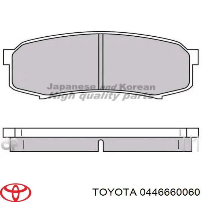 Compre 0446660060 Toyota Sapatas do freio traseiras de disco