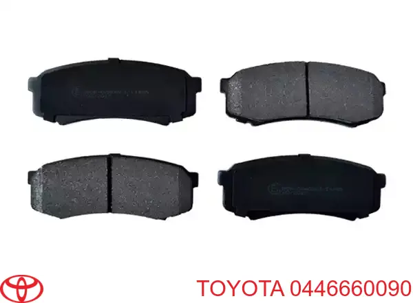 Compre 0446660090 Toyota Sapatas do freio traseiras de disco