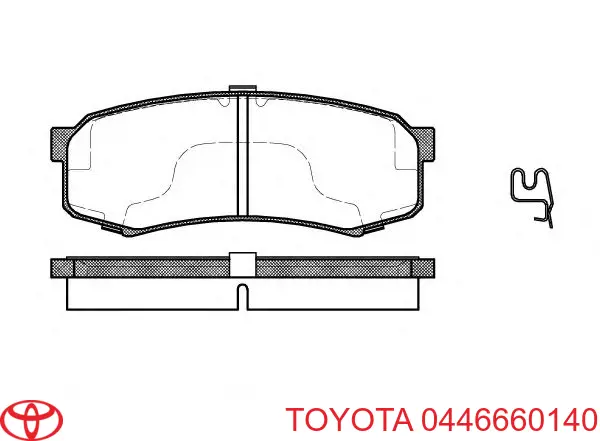 Sapatas do freio traseiras de disco Toyota 0446660140 preço, a partir de 23,43 USD