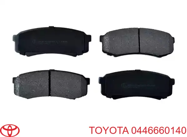 Compre 0446660140 Toyota Sapatas do freio traseiras de disco