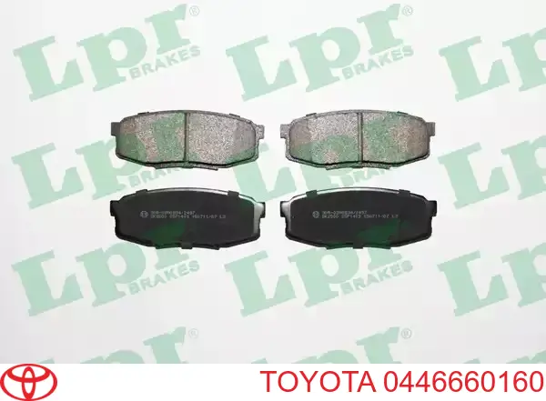 Sapatas do freio traseiras de disco Toyota 0446660160 preço, a partir de 37,94 USD