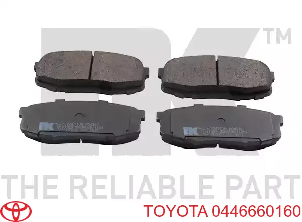Compre 0446660160 Toyota Sapatas do freio traseiras de disco