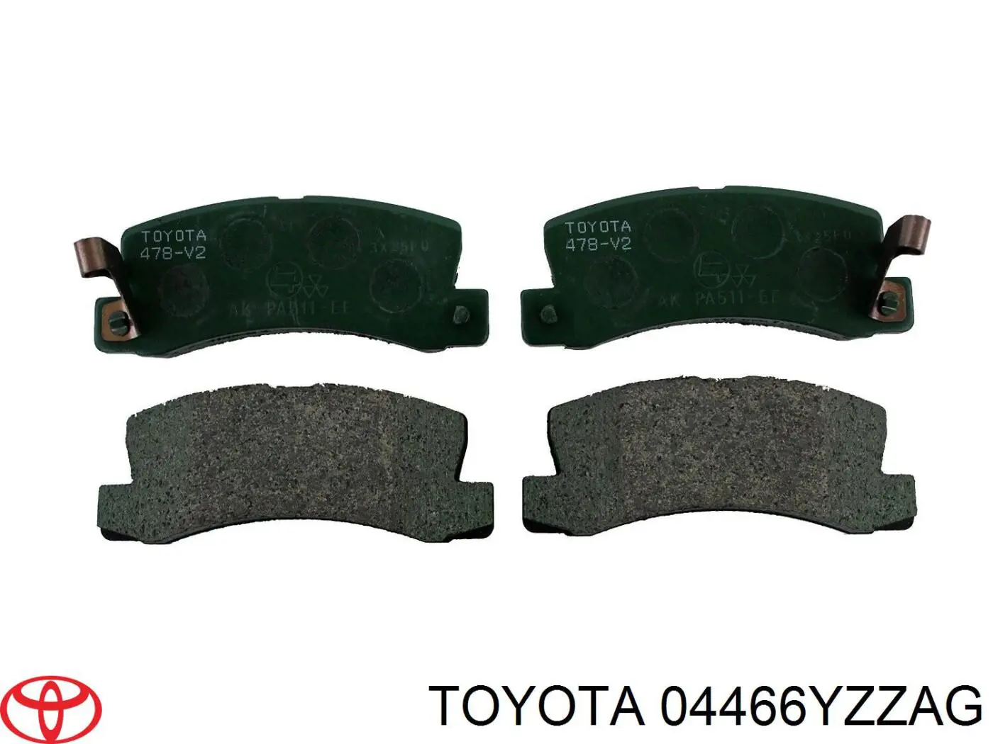 Sapatas do freio traseiras de disco Toyota 04466YZZAG preço, a partir de 27,72 USD