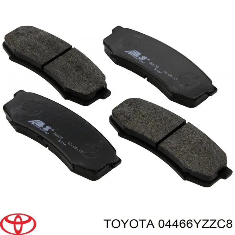 Sapatas do freio traseiras de disco Toyota 04466YZZC8 preço, a partir de 23,43 USD
