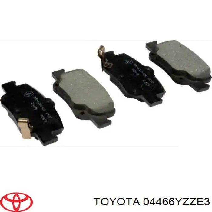 Sapatas do freio traseiras de disco Toyota 04466YZZE3 preço, a partir de 24,28 USD