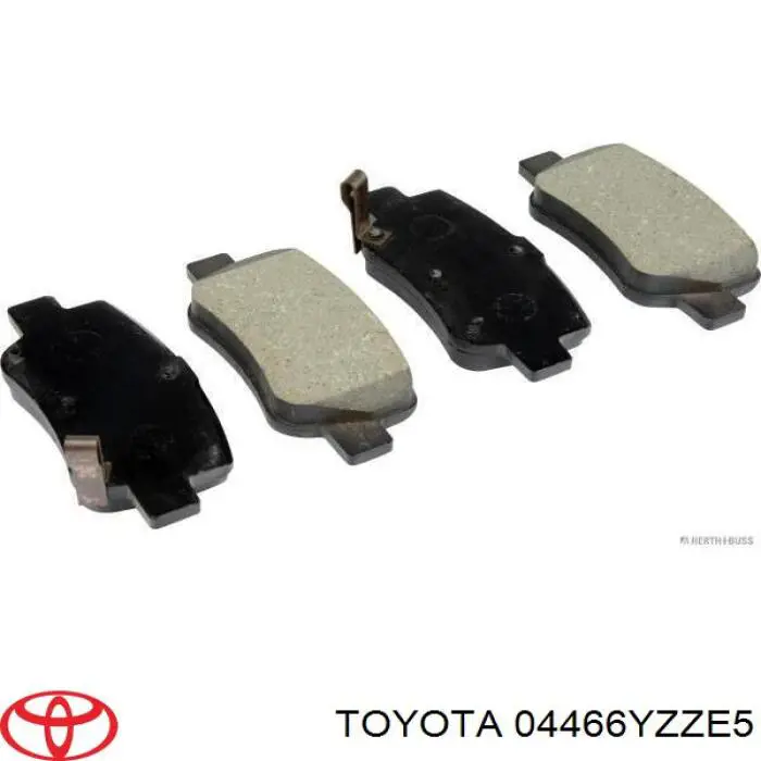 Compre 04466YZZE5 Toyota Sapatas do freio traseiras de disco