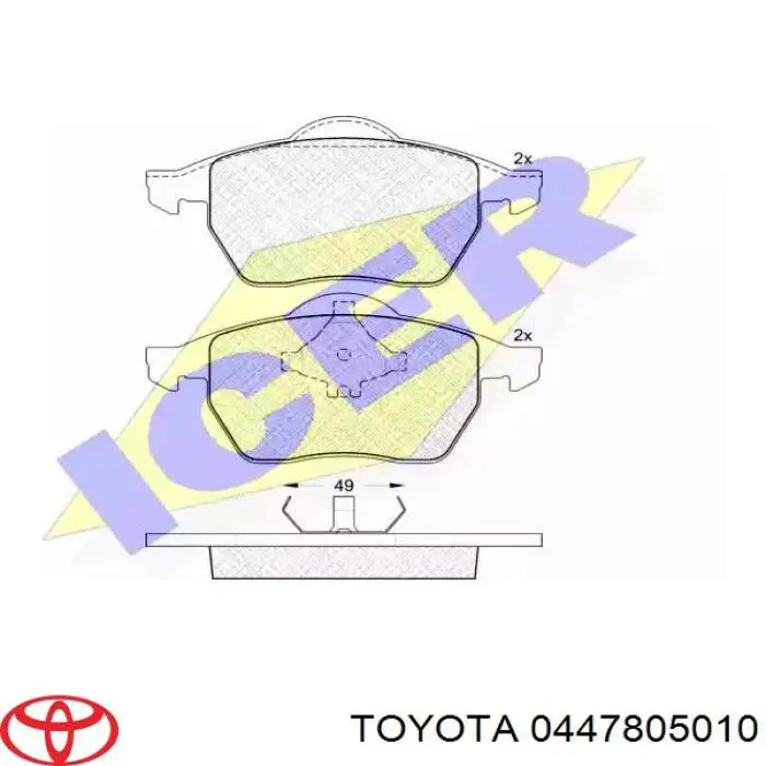  Toyota 0447805010 preço, a partir de 84,46 USD