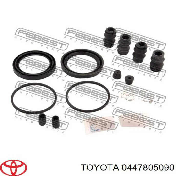 Kit de reparação de suporte do freio dianteiro Toyota 0447805090 preço, a partir de 7,43 USD